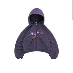 Dark Purple Zip Up